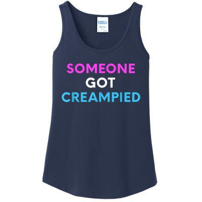 Someone Got Creampied Funny Gender Reveal Party Ladies Essential Tank