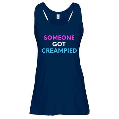 Someone Got Creampied Funny Gender Reveal Party Ladies Essential Flowy Tank