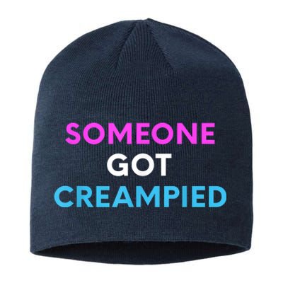 Someone Got Creampied Funny Gender Reveal Party Sustainable Beanie