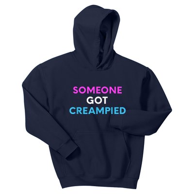 Someone Got Creampied Funny Gender Reveal Party Kids Hoodie