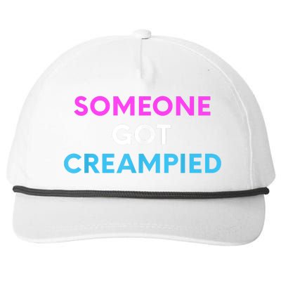 Someone Got Creampied Funny Gender Reveal Party Snapback Five-Panel Rope Hat