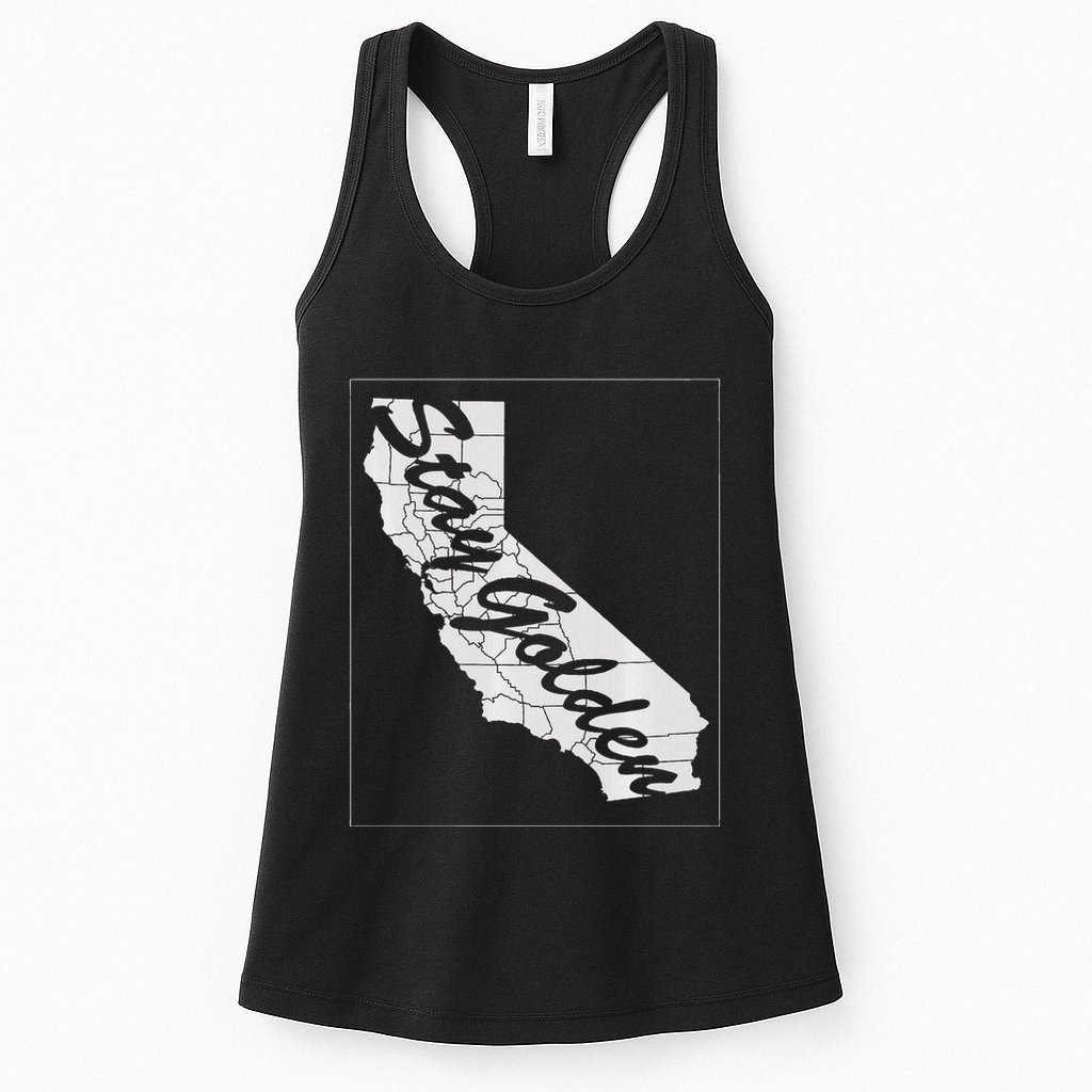 Stay Golden California State Womens Tank Top