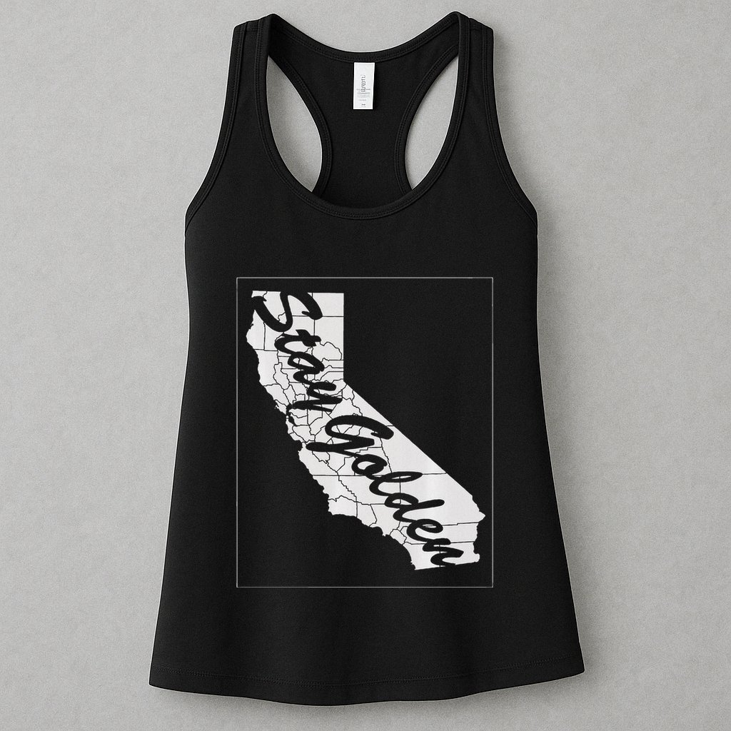 Stay Golden California State Womens Tank Top