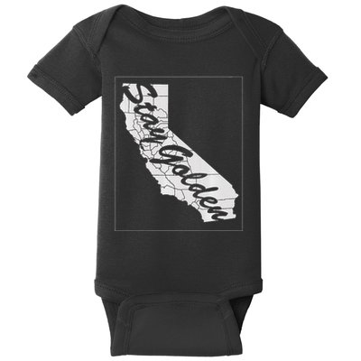 Stay Golden California State Baby Bodysuit
