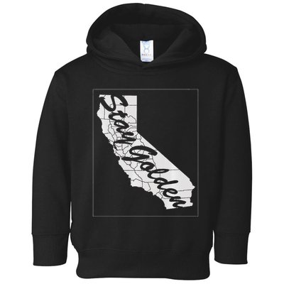 Stay Golden California State Toddler Hoodie