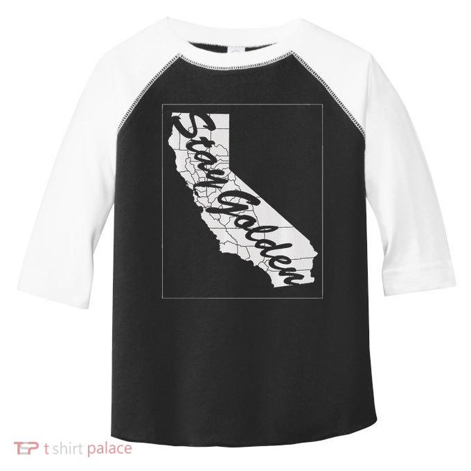 Stay Golden California State Toddler Fine Jersey T-Shirt