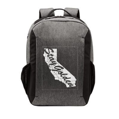 Stay Golden California State Vector Backpack