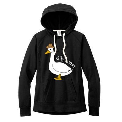 Silly Goose Cow Hat Funny Easter Gift Women's Fleece Hoodie