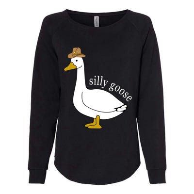 Silly Goose Cow Hat Funny Easter Gift Womens California Wash Sweatshirt