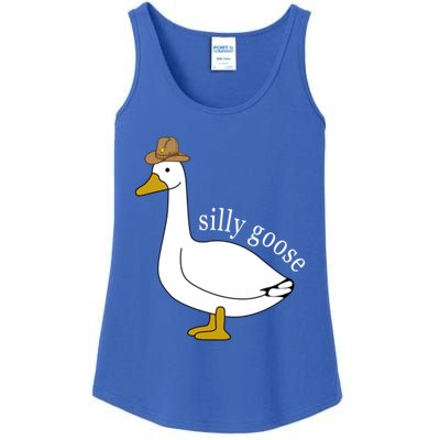 Silly Goose Cow Hat Funny Easter Gift Ladies Essential Tank