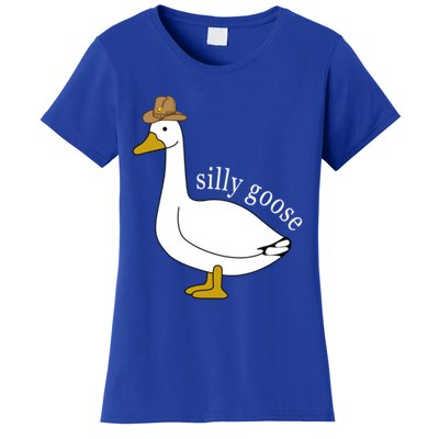 Silly Goose Cow Hat Funny Easter Gift Women's T-Shirt