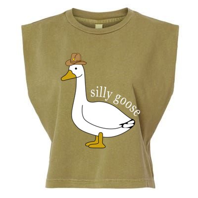 Silly Goose Cow Hat Funny Easter Gift Garment-Dyed Women's Muscle Tee