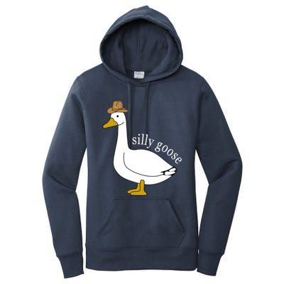 Silly Goose Cow Hat Funny Easter Gift Women's Pullover Hoodie