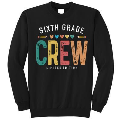 Sixth Grade Crew School Student Tall Sweatshirt