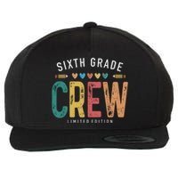 Sixth Grade Crew School Student Wool Snapback Cap