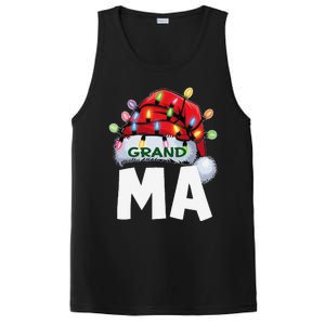 Santan Grandma Christmas Lights Pajama Family Xmas PosiCharge Competitor Tank