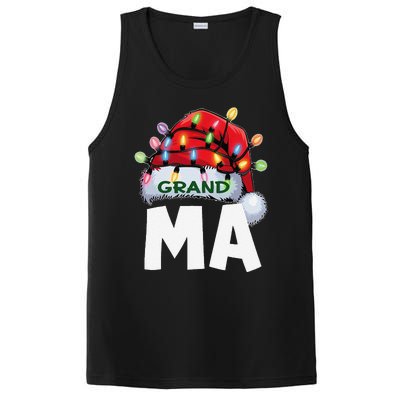 Santan Grandma Christmas Lights Pajama Family Xmas PosiCharge Competitor Tank