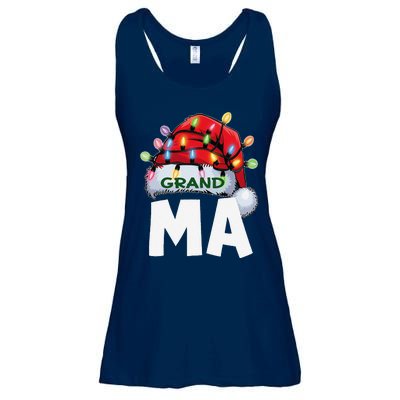 Santan Grandma Christmas Lights Pajama Family Xmas Ladies Essential Flowy Tank