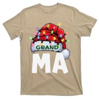 Santan Grandma Christmas Lights Pajama Family Xmas T-Shirt