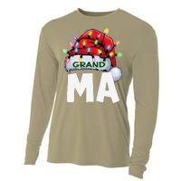 Santan Grandma Christmas Lights Pajama Family Xmas Cooling Performance Long Sleeve Crew