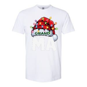 Santan Grandma Christmas Lights Pajama Family Xmas Softstyle CVC T-Shirt