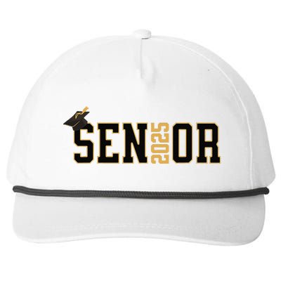 Senior Graduation Class Of 2025 And Vintage Snapback Five-Panel Rope Hat