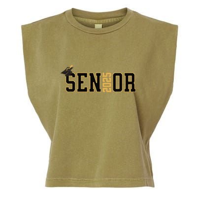 Senior Graduation Class Of 2025 And Vintage Garment-Dyed Women's Muscle Tee