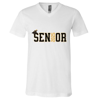 Senior Graduation Class Of 2025 And Vintage V-Neck T-Shirt