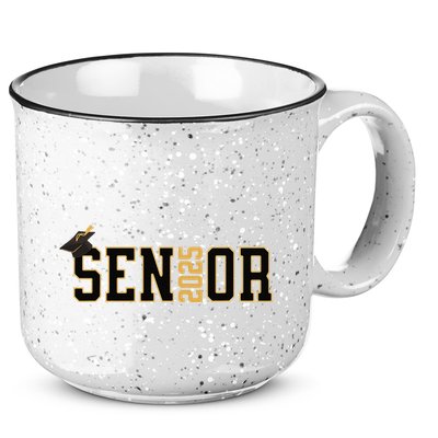 Senior Graduation Class Of 2025 And Vintage 15oz Campfire Ceramic Mug