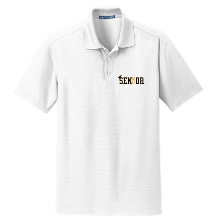Senior Graduation Class Of 2025 And Vintage Dry Zone Grid Polo