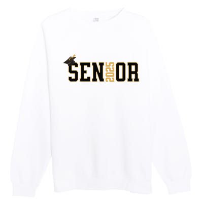 Senior Graduation Class Of 2025 And Vintage Premium Crewneck Sweatshirt