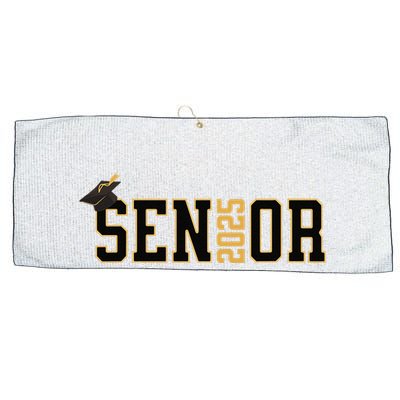 Senior Graduation Class Of 2025 And Vintage Large Microfiber Waffle Golf Towel