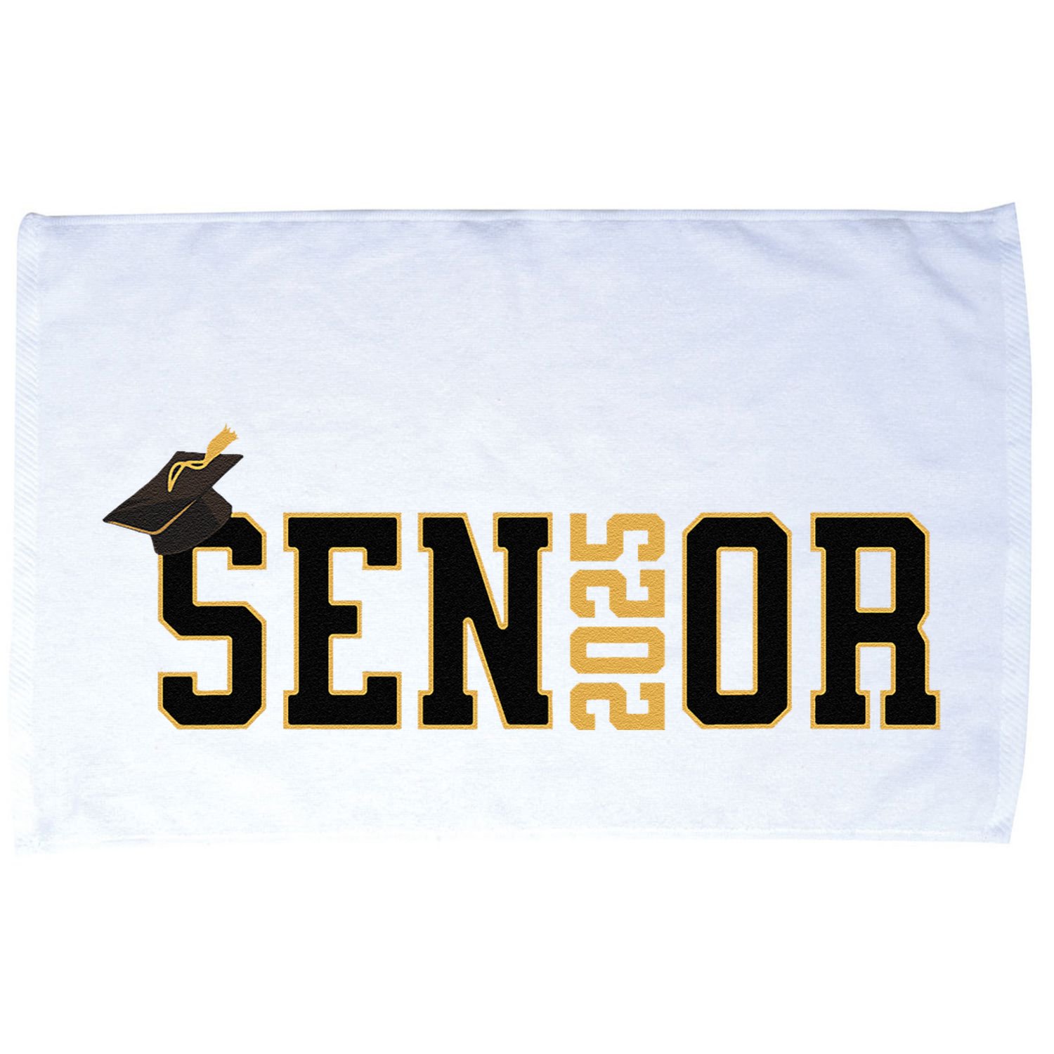 Senior Graduation Class Of 2025 And Vintage Microfiber Hand Towel