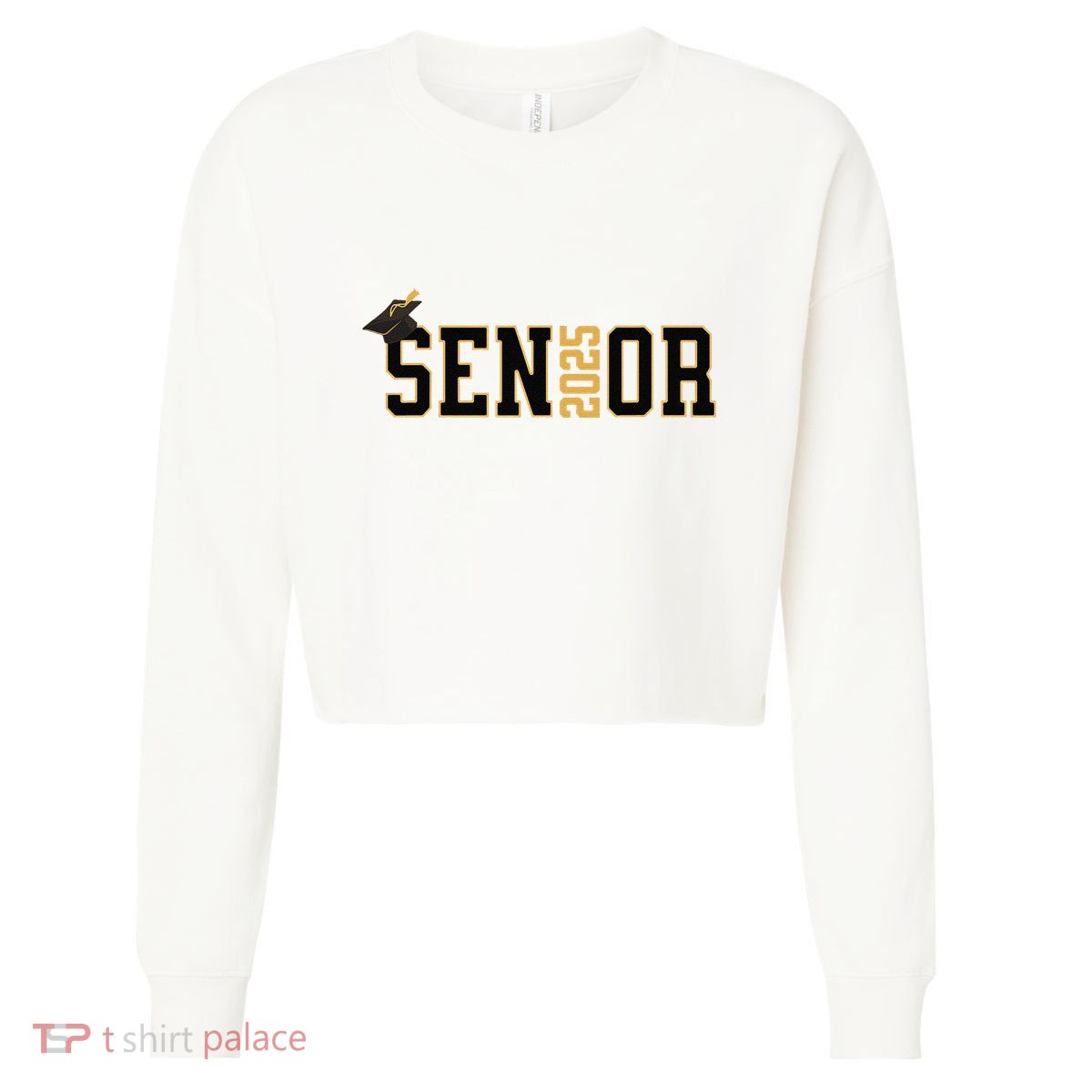 Senior Graduation Class Of 2025 And Vintage Cropped Pullover Crew