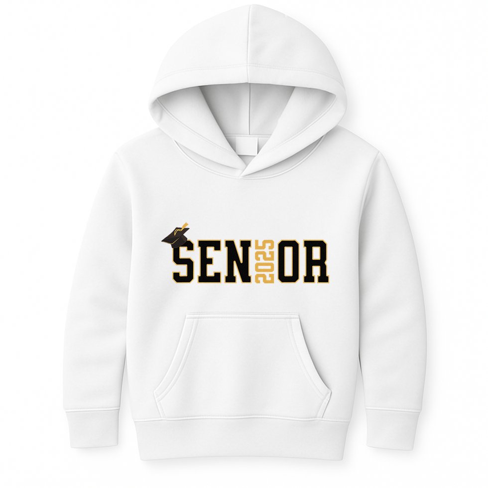 Senior Graduation Class Of 2025 And Vintage Kids Hoodie