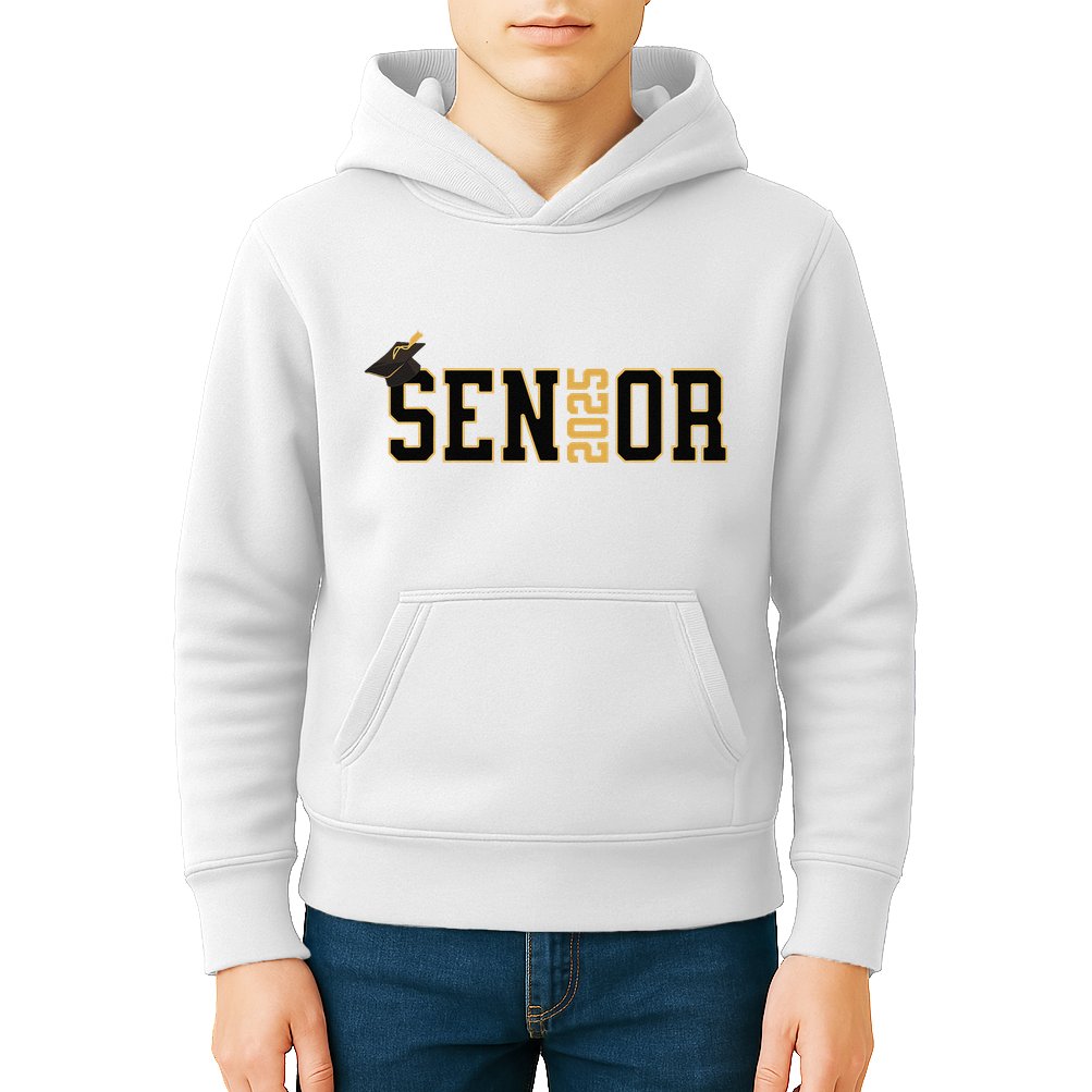 Senior Graduation Class Of 2025 And Vintage Kids Hoodie