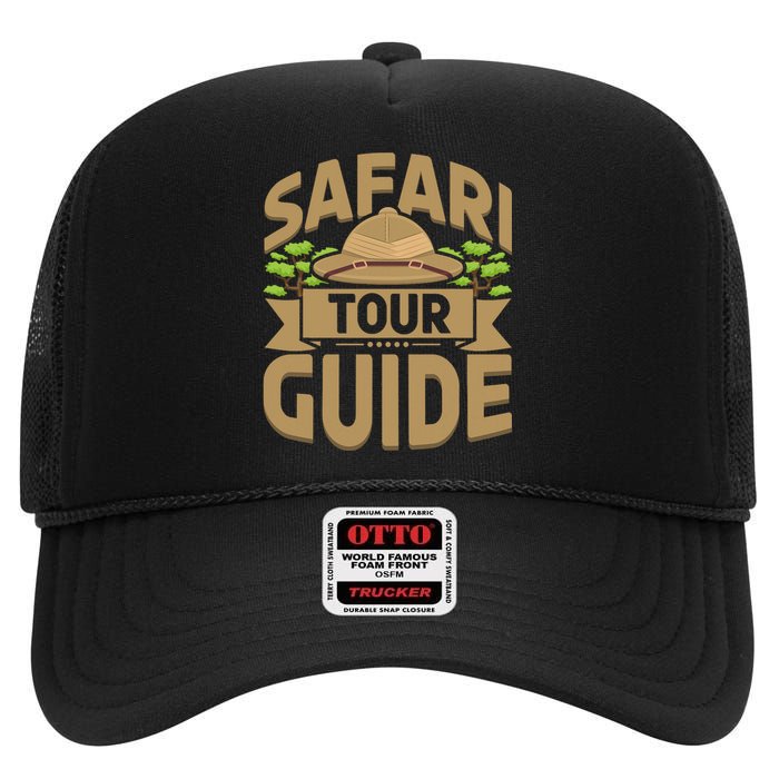 Safari Guide Costume Africa Zoo Outfit Safari High Crown Mesh Back Trucker Hat