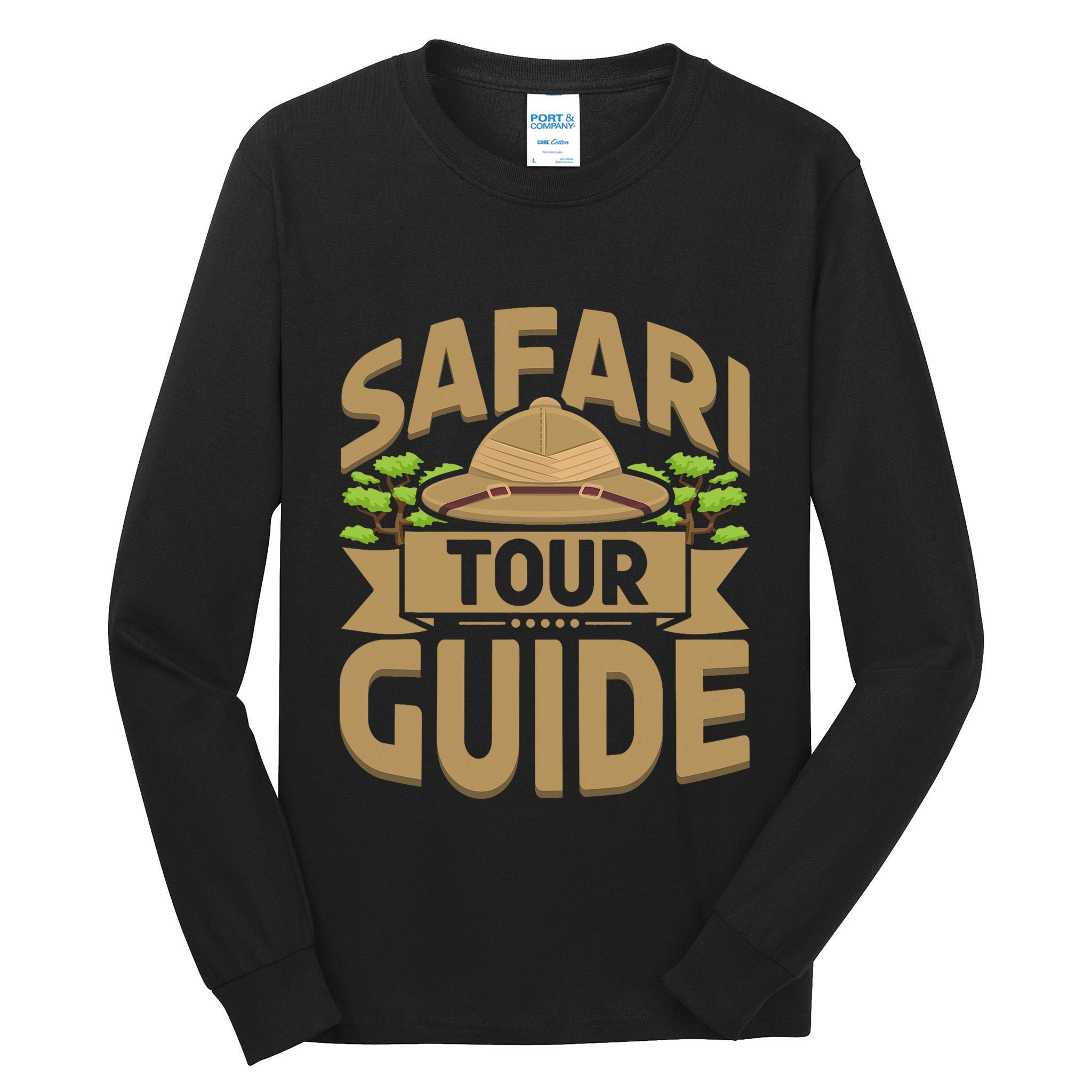 Safari Guide Costume Africa Zoo Outfit Safari Tall Long Sleeve T-Shirt