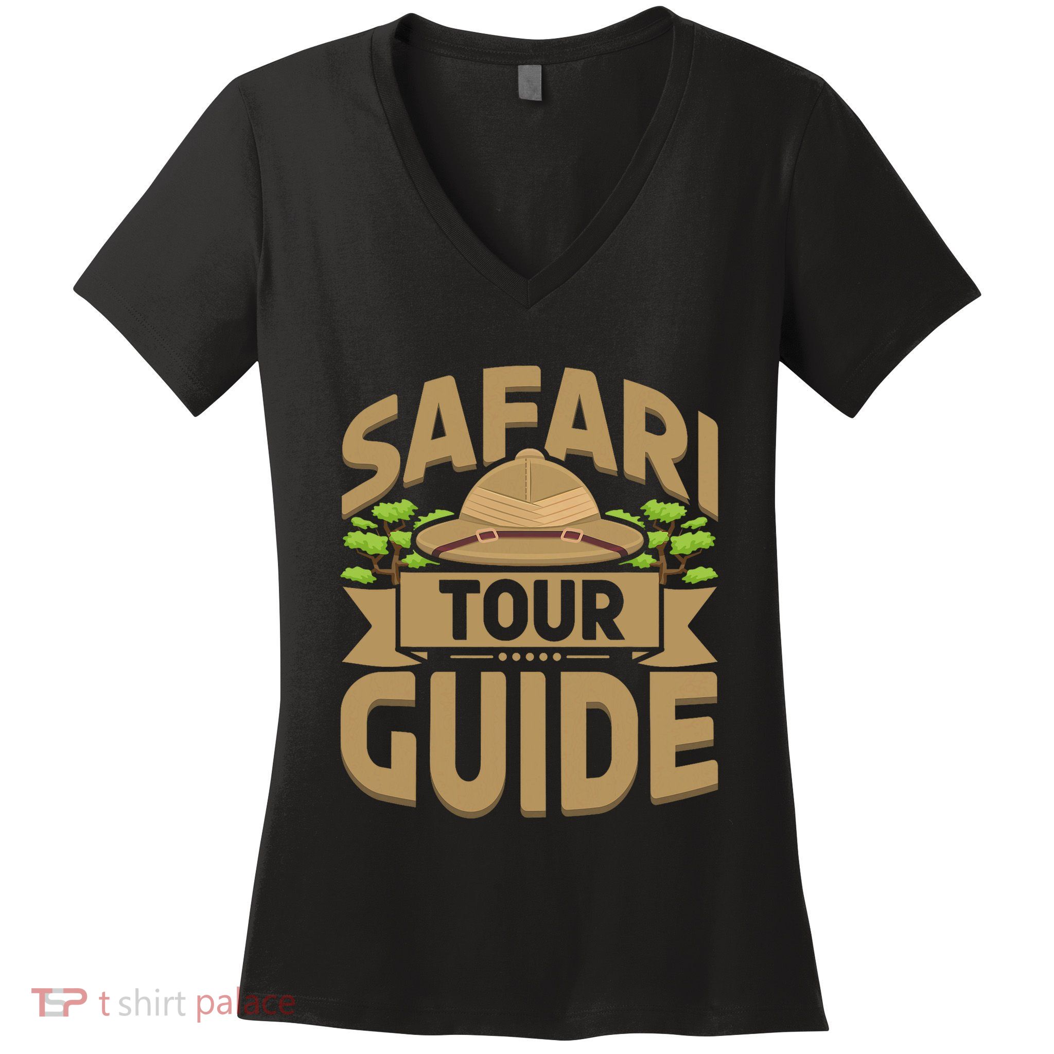 Safari Guide Costume Africa Zoo Outfit Safari Women's V-Neck T-Shirt