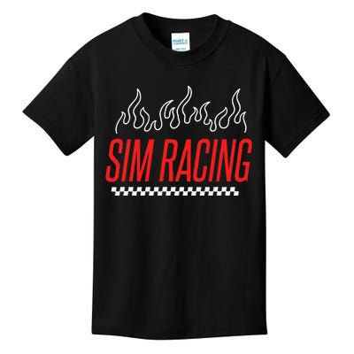 Simulation Gaming Car Race Racer Sim Racing Kids T-Shirt