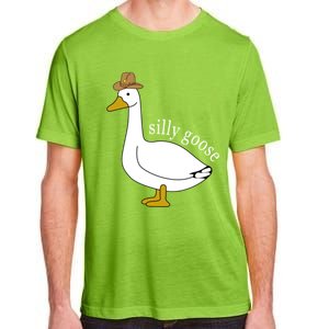 Silly Goose Cow Hat Funny Christmas Cute Gift Adult ChromaSoft Performance T-Shirt