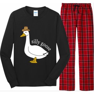 Silly Goose Cow Hat Funny Christmas Cute Gift Long Sleeve Pajama Set