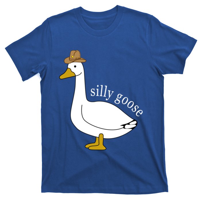 Silly Goose Cow Hat Funny Christmas Cute Gift T-Shirt