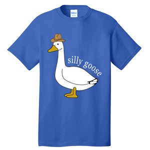 Silly Goose Cow Hat Funny Christmas Cute Gift Tall T-Shirt