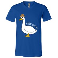 Silly Goose Cow Hat Funny Christmas Cute Gift V-Neck T-Shirt