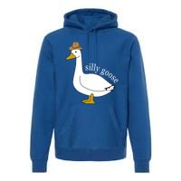 Silly Goose Cow Hat Funny Christmas Cute Gift Premium Hoodie