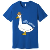 Silly Goose Cow Hat Funny Christmas Cute Gift Premium T-Shirt