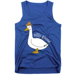 Silly Goose Cow Hat Funny Christmas Cute Gift Tank Top