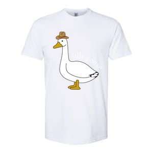 Silly Goose Cow Hat Funny Christmas Cute Gift Softstyle CVC T-Shirt