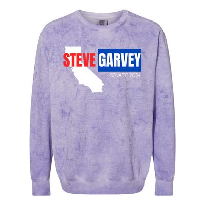 Steve Garvey California Senate Election Race 2024 Republican Colorblast Crewneck Sweatshirt